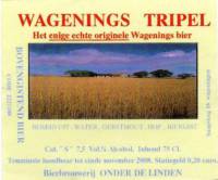 Brouwerij Onder De Linden, Wagenings Tripel