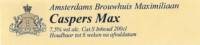 Amsterdams Brouwhuis Maximiliaan, Caspers Max