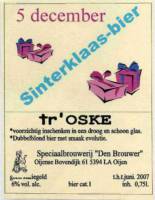 Bierbrouwerij Oijen, tr' Oske 5 December Sinterklaas-bier