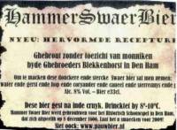 Bierbrouwerij De Pauw (Ommen), Hammer Swaer Bier
