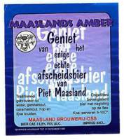 Maasland Brouwerij, Afscheidsbier Piet Maasland