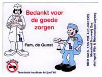 Maasland Brouwerij, Bedankt voor de goede zorgen