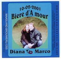 Maasland Brouwerij, Biere d'Amour Diana & Marco 10-02-2001