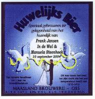 Maasland Brouwerij, Huwelijksbier Frank Jansen In De Wal & Manuela Steenhoek