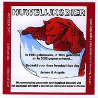 Maasland Brouwerij, Huwelijksbier Jeroen & Angela