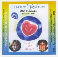 Maasland Brouwerij, Huwelijksbier Mat & Sander