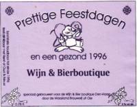 Maasland Brouwerij, Prettige Feestdagen en een gezond 1996