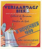 Maasland Brouwerij, Verjaardags Bier 6 november 1999