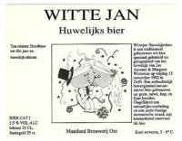 Maasland Brouwerij, Witte Jan Huwelijksbier