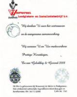 Brouwerij De Molen, van Waveren Prettige Kerstdagen en een Gelukkig & Gezond 2008