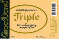Brouwerij de Horste, Triple