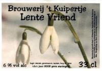 Bierbrouwerij 't Kuipertje, Lente Vriend