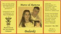 Bierbrouwerij Sint Servattumus, Marco & Ramona Bedankt