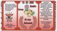 Bierbrouwerij Sint Servattumus, Sandra & Sonny 25 jaar getrouwd