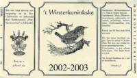 Bierbrouwerij Sint Servattumus, 't Winterkuninkske 2002-2003