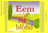 Brouwerij Eembier, Amersfoort 750 Blond