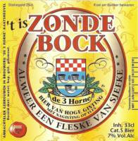 Bierbrouwerij de 3 Horne, 't is Zonde Bock