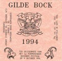 Bierbrouwerij de 3 Horne, Gilde Bock 1994