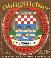 Bierbrouwerij de 3 Horne, Obligatiebier 2000