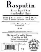 Brouwerij De Molen, Rasputin Russian Imperial Stout