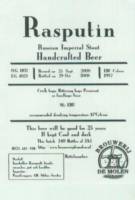 Brouwerij De Molen, Rasputin Russian Imperial Stout