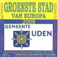 Jantje's Bieren Uden, Groenste Stad van Europa 2008