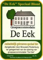 Bronckhorster Brewing Company , De Eek Speciaal Blond