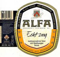Alfa (Meens Bierbrouwerij), Alfa Echt 2009
