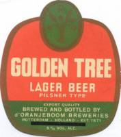 Oranjeboom Bierbrouwerij, Golden Tree Lager Beer Pilsner Type