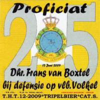 Jantje's Bieren Uden, Proficiat Dhr Frans van Boxtel Tripelbier