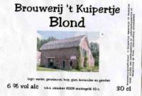 Bierbrouwerij 't Kuipertje, Blond