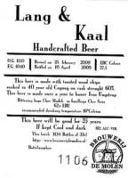Brouwerij De Molen, Lang & Kaal