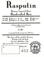 Brouwerij De Molen, Rasputin Russian Imperial Stout