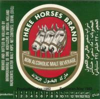 Oranjeboom Bierbrouwerij, Three Horses Brand Non Alcoholic Malt Beverage