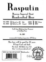 Brouwerij De Molen, Rasputin Russian Imperial Stout