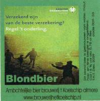 Bierbrouwerij 't Koelschip, Soester Onderlinge Verzekerigen Blondbier