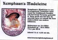 Stadsbrouwerij Almere, Kemphaan's Madeleine