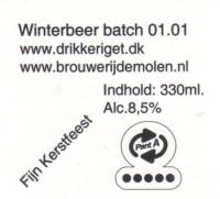 Brouwerij De Molen, Winterbeer batch 01.01 Fijn kerstfeest