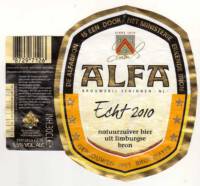 Alfa (Meens Bierbrouwerij), Alfa Echt 2010