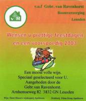 Stadsbierbrouwerij Apeldoorn, Wensen u Prettige Feestdagen en een voorspoedig 2003