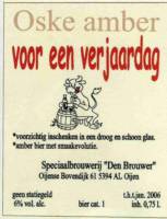 Bierbrouwerij Oijen, Oske Amber Voor Een Verjaardag