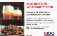 Stadsbierbrouwerij Apeldoorn, BDO Bokbier Wildparty 2010