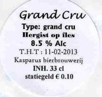 Bierbrouwerij Kasparus, Grand Cru