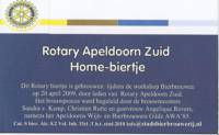 Stadsbierbrouwerij Apeldoorn, Home-biertje Rotary Apeldoorn Zuid