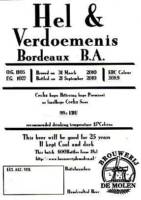 Brouwerij De Molen, Hel & Verdoemenis Bordeaux B.A.