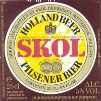 Oranjeboom Bierbrouwerij, Skol Holland Beer Pilsener Bier
