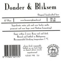 Brouwerij De Molen, Donder &  Bliksem