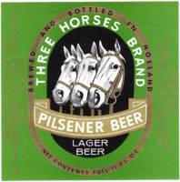 De Drie Hoefijzers, Three Horses Brand Pilsener Beer Lager Beer