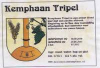 Stadsbrouwerij De Kemphaan BV, Kemphaan Tripel