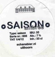 Bierbrouwerij De Schans, Saison Ambr&eacute;e